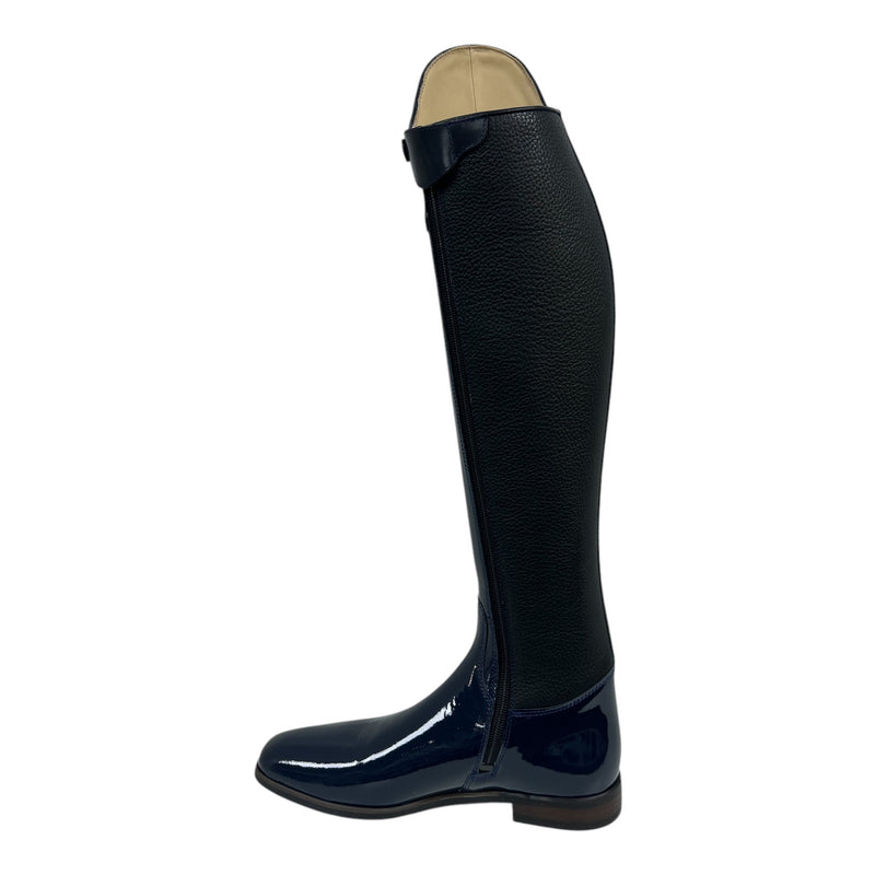 Navy Patent Dressage Competition Boot UK size 5 & 6