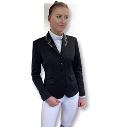 SALE - Ladies Charlotte Short Jacket with Crystal Lapels