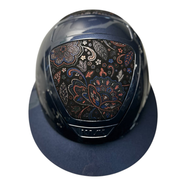 Kask Navy Star Lady with stunning flower leather