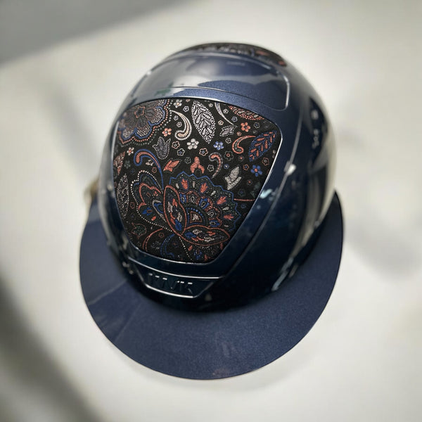 Kask Navy Star Lady with stunning flower leather