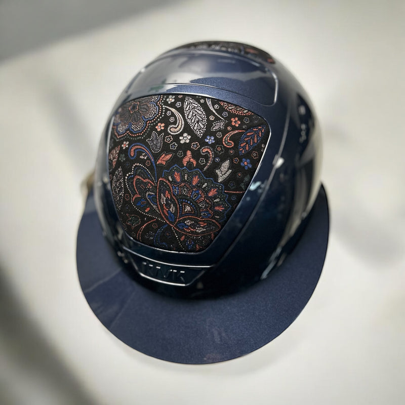 Kask Navy Star Lady with stunning flower leather