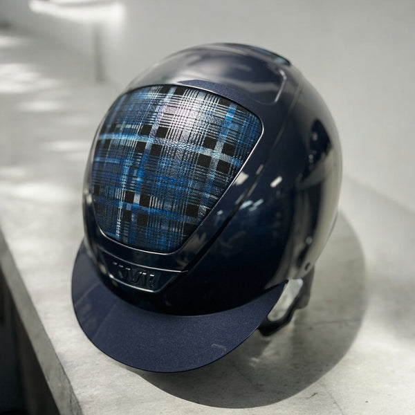 Kask Navy Dogma with stunning tartan leather