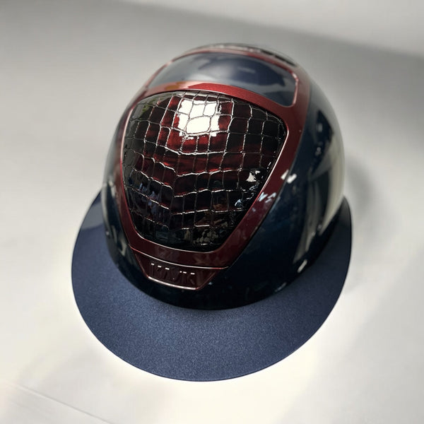 Kask navy Star Lady with burgundy leather