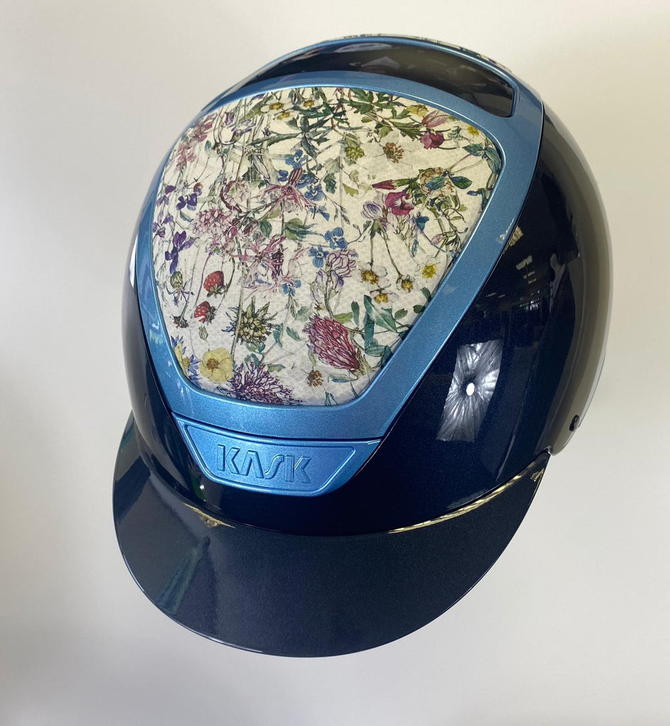 Kask Helmet Navy Shine with Blue Frame and Wild Flower Aerator