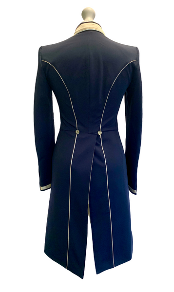 Ladies Isabell Dressage Tailcoat, Navy & Champagne – Flying Changes
