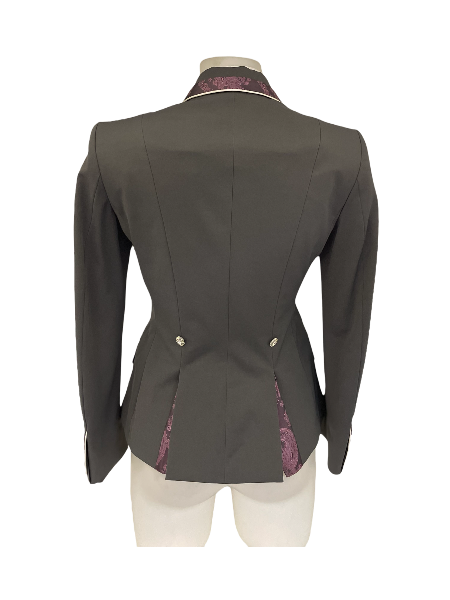 Charlotte Short Jacket, Grey & Rose Pink